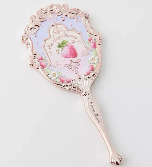 Strawberry Rococo Handheld Mirror
